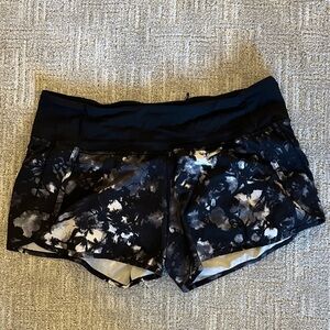 Lululemon Athletica Black and White Athletic Shorts